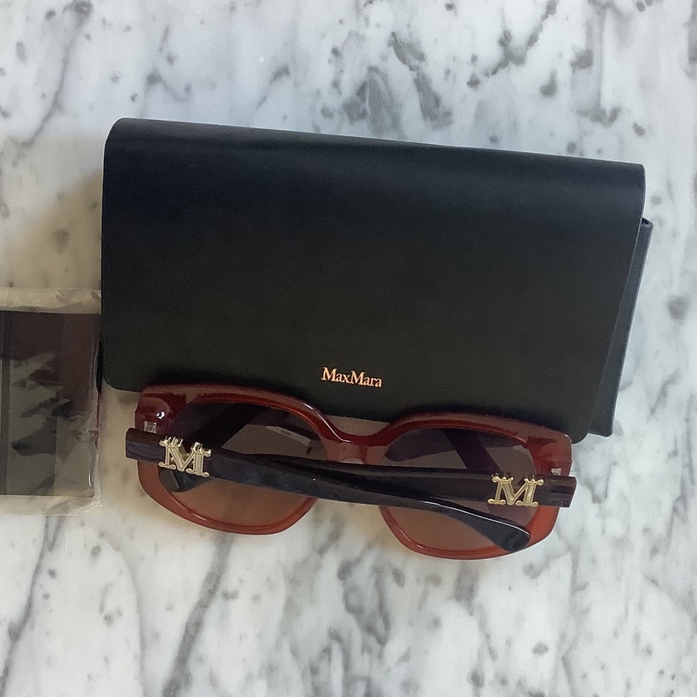 Max Mara 58mm Gradient Geometric Sunglasses